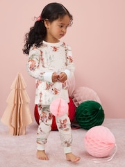 Cream Scene 100% Cotton Christmas Pyjamas (9mths-16yrs) - Image 3 of 10
