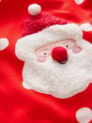Red/Cream Spot Santa 100% Cotton Christmas Pyjamas (9mths-16yrs) - Image 8 of 8