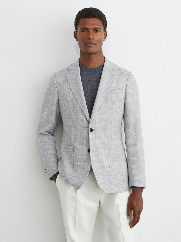Reiss Grey Joe Jacket - Image 1 of 8 Reiss Grey Joe Jacket - Image 1 of 8