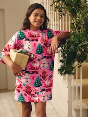 Rose père Noël - Nuisette de Noël (3-16ans) - Image 1 of 7