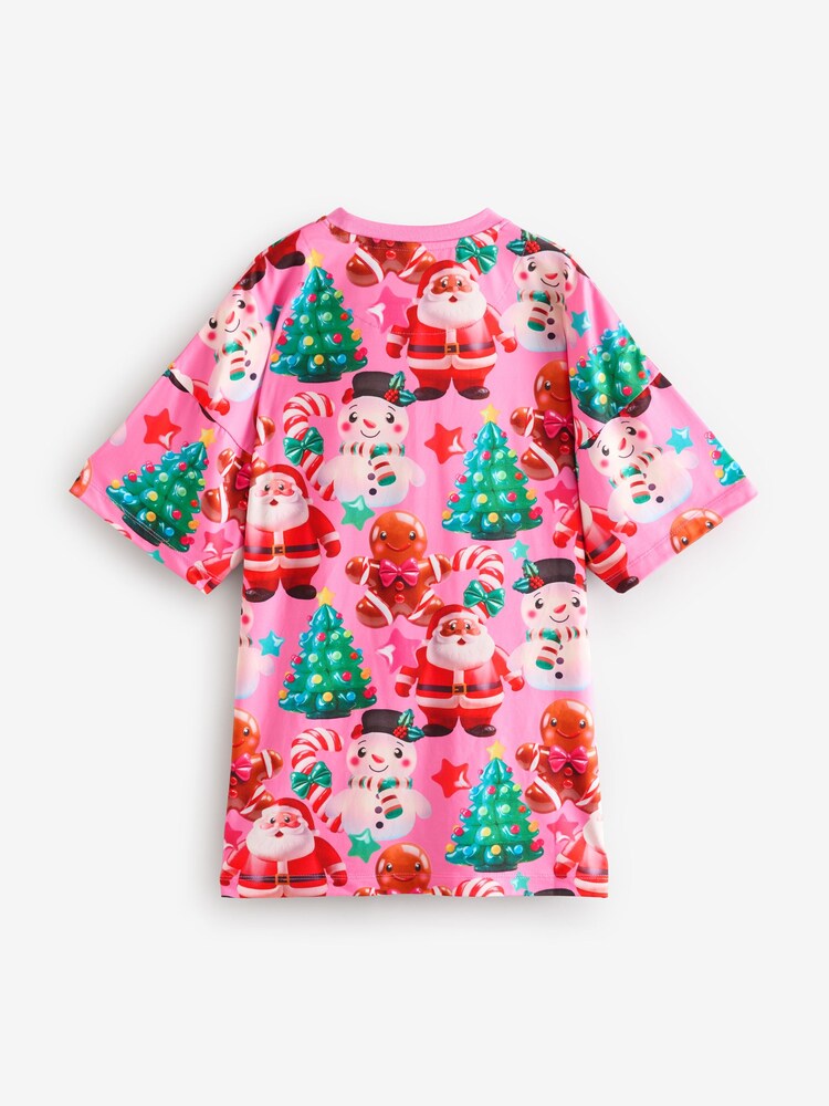 Rose père Noël - Nuisette de Noël (3-16ans) - Image 5 of 7