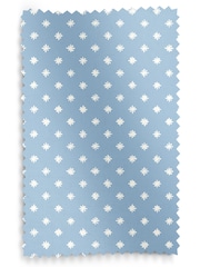 Laura Ashley China Blue Louise Star Made to Measure 100% Cotton Roman Blinds - Image 6 of 6
