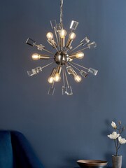 Gallery Home Silver Niro Ceiling Light Pendant - Image 1 of 10