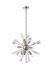 Gallery Home Silver Niro Ceiling Light Pendant - Image 2 of 10