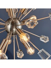 Gallery Home Silver Niro Ceiling Light Pendant - Image 7 of 10