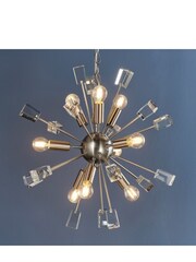 Gallery Home Silver Niro Ceiling Light Pendant - Image 8 of 10
