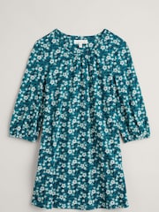 Seasalt Cornwall Blue Teal Moonfish Jersey Tunic - Image 4 of 5