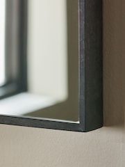 Black Large 90x90cm Square Wall Mirror - Image 3 of 6