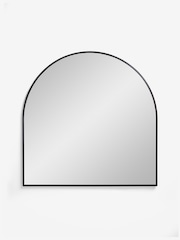 Black Wide Arch Over Mantle Wall Mirror - Image 3 of 5