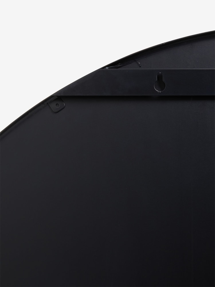 Black Wide Arch Over Mantle Wall Mirror - Image 5 of 5