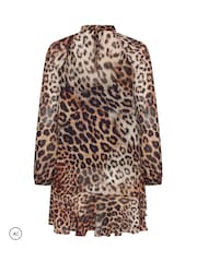 Tunikový top Star by Julien MacDonald s leopardím lemem - Obrázek 6 z 6