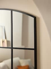 Black Metal Window Full Length Mirror - Image 3 of 6