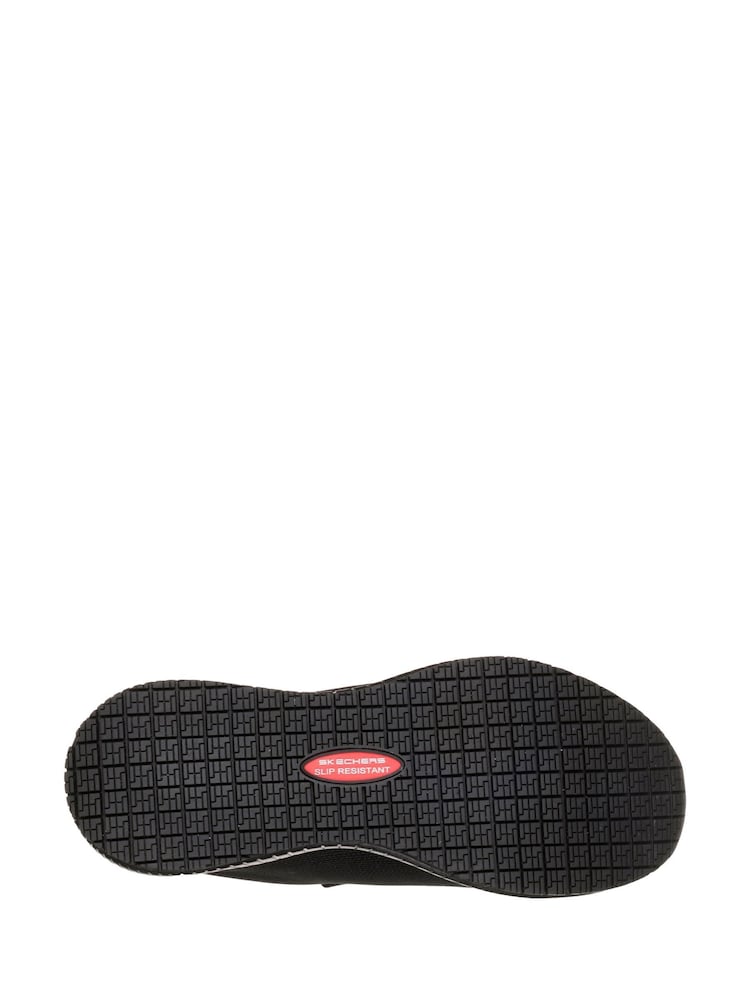 Negro - Skechers Womens Squad Slip Resistant Work Trainers - Imagen 5 de 5