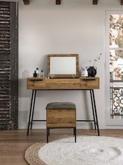 Dark Bronx Oak Effect Extra Large Dressing Table - Image 1 of 8