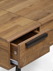 Dark Bronx Oak Effect Extra Large Dressing Table - Image 3 of 8