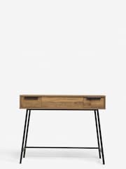 Dark Bronx Oak Effect Extra Large Dressing Table - Image 6 of 8