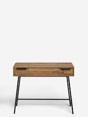 Dark Bronx Oak Effect Extra Large Dressing Table - Image 8 of 8