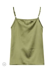 Star by Julien MacDonald Green Lace Trim Satin Vest Top - Image 6 of 6