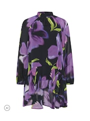 Star by Julien MacDonald Floral Dipped Hem Tunic Top - صورة 5 من 6