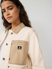 Converse Cream Chore Denim Jacket - Image 3 of 4