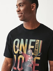 Black Bob Marley Licence T-Shirt - Image 4 of 8