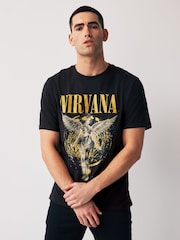 Črna Nirvana - Band Graphic Potisk; vzorec majica - Slika 1 iz 7