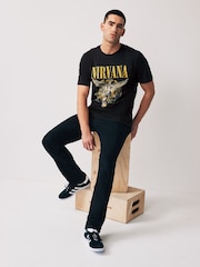 Črna Nirvana - Band Graphic Potisk; vzorec majica - Slika 2 iz 7