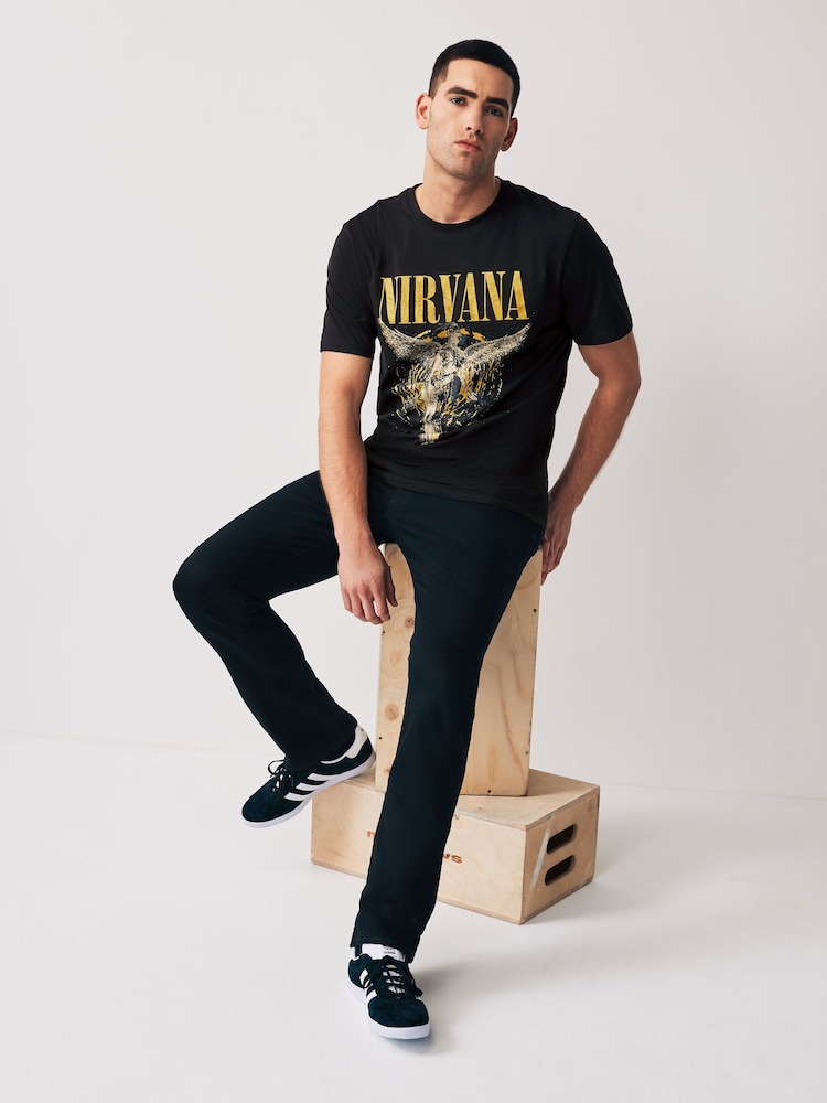 Črna Nirvana - Band Graphic Potisk; vzorec majica - Slika 2 iz 7