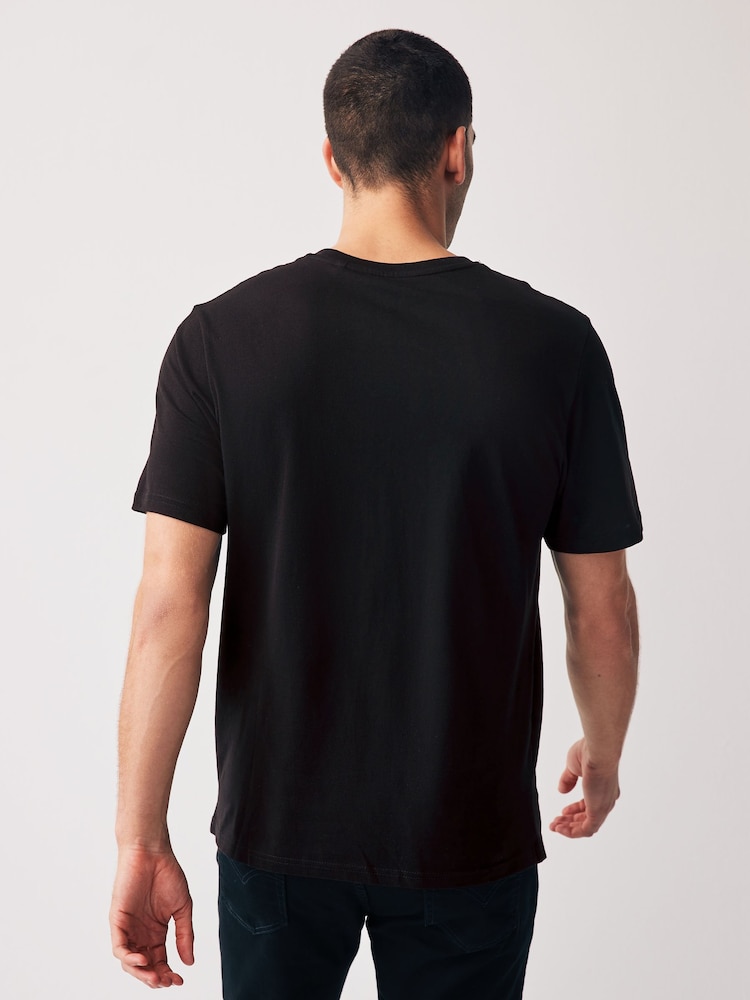 Black Nirvana Regular Fit Band Graphic Print T-Shirt - Image 3 of 7