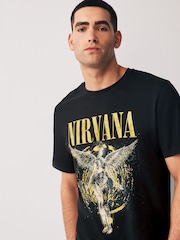 Črna Nirvana - Band Graphic Potisk; vzorec majica - Slika 4 iz 7