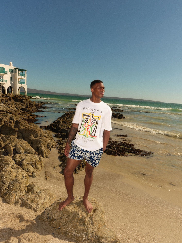 White Picasso Artist Licence 100% Cotton T-Shirt - Image 2 of 7