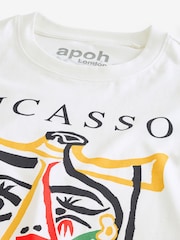 White Picasso Artist Licence 100% Cotton T-Shirt - Image 6 of 7