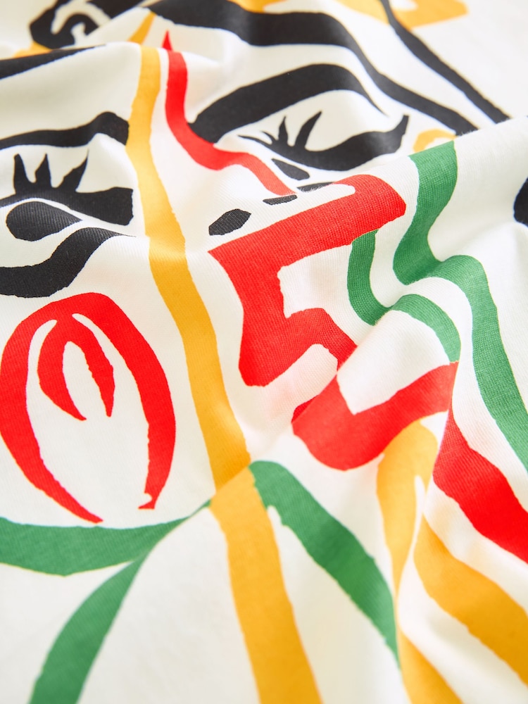 White Picasso Artist Licence 100% Cotton T-Shirt - Image 7 of 7