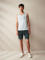 Blue 100% Cotton Snoopy Vest - Image 2 of 7