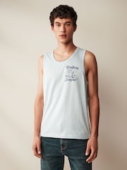 Blue 100% Cotton Snoopy Vest - Image 3 of 7