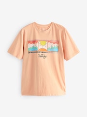 Orange Beach Boys Regular Fit Band Graphic 100% Cotton T-Shirt - Image 5 of 7