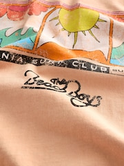 Orange Beach Boys Regular Fit Band Graphic 100% Cotton T-Shirt - Image 6 of 7