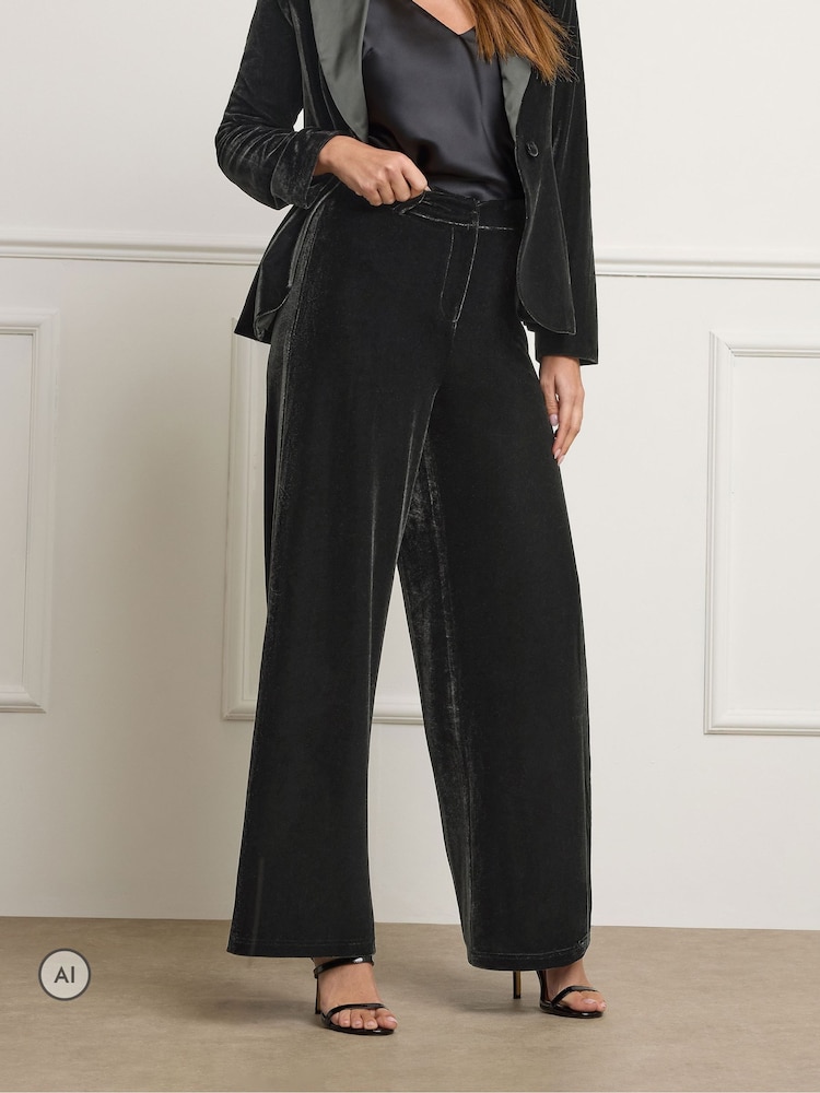 Star by Julien MacDonald Velvet Trousers - Immagine 2 di 6 Star by Julien MacDonald Velvet Trousers - Immagine 2 di 6