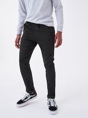 Black Regular Fit Rib Waist Pull-On Trousers (3-16yrs) - Image 1 of 7