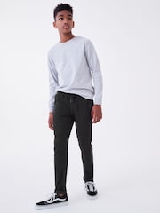 Black Regular Fit Rib Waist Pull-On Trousers (3-16yrs) - Image 2 of 7
