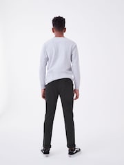 Black Regular Fit Rib Waist Pull-On Trousers (3-16yrs) - Image 3 of 7