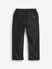 Black Regular Fit Rib Waist Pull-On Trousers (3-16yrs) - Image 6 of 7