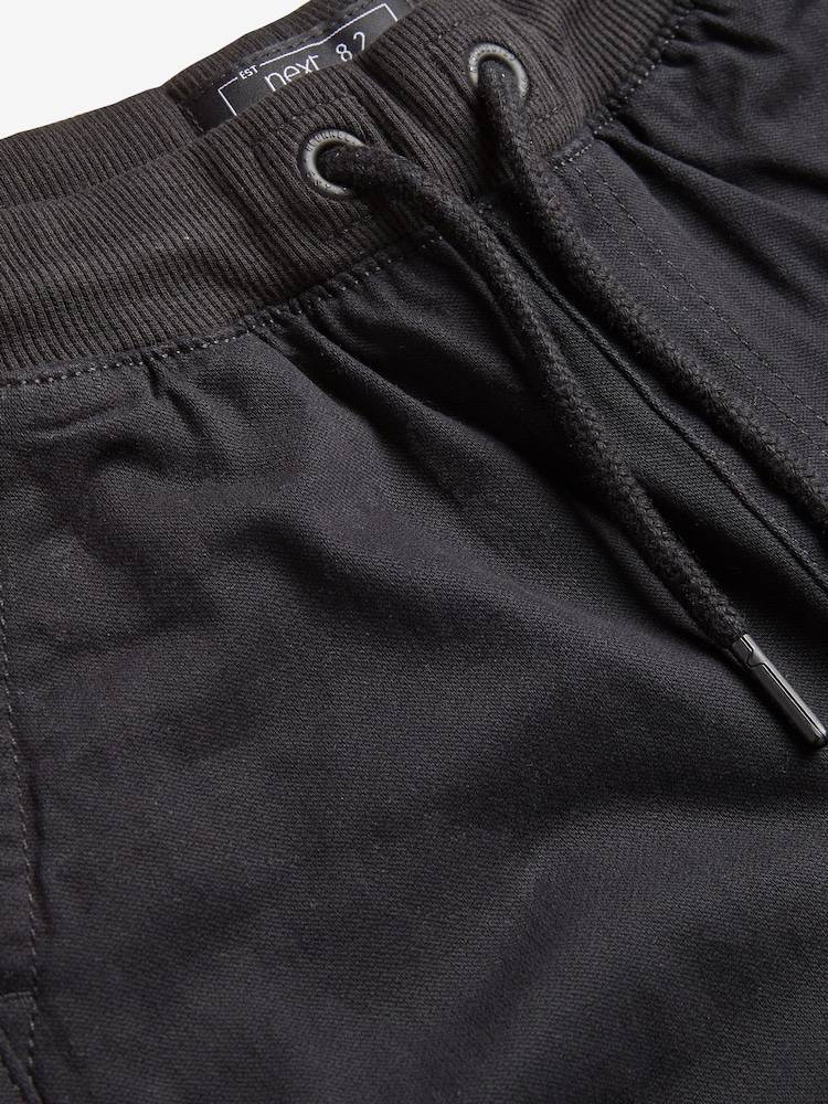 Black Regular Fit Rib Waist Pull-On Trousers (3-16yrs) - Image 7 of 7