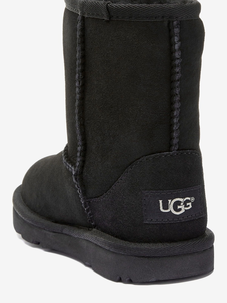 UGG Black Kids Classic Short Boots - Image 4 of 4 UGG Black Kids Classic Short Boots - Image 4 of 4