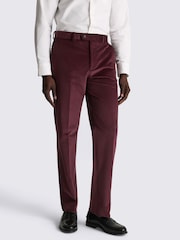 MOSS Pink Tailored Fit Corduroy Suit Trousers - Image 1 of 4