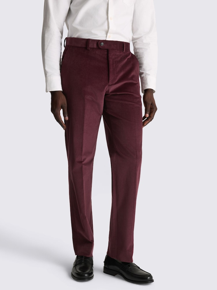 MOSS Pink Tailored Fit Corduroy Suit Trousers - Image 1 of 4 MOSS Pink Tailored Fit Corduroy Suit Trousers - Image 1 of 4