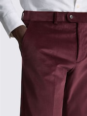 MOSS Pink Tailored Fit Corduroy Suit Trousers - Image 3 of 4