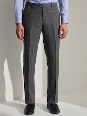 Grey Prince of Wales Tailored fit Check Suit: Trousers - Image 1 of 9