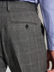 Grey Prince of Wales Tailored fit Check Suit: Trousers - Image 5 of 9