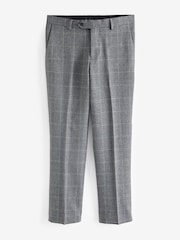 Grey Prince of Wales Tailored fit Check Suit: Trousers - Image 6 of 9